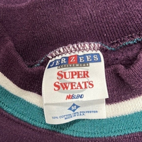 BAHAMAS PURPLE COLORFUL EMBROIDERED MEDIUM CREWNECK SWEATSHIRT - Picture 4 of 7